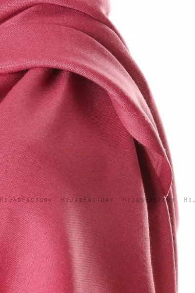 Ece - Hijab Pashmina Rose Foncé