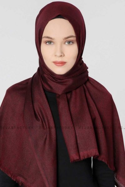 Ece Vinröd Pashmina Hijab Sjal Halsduk 400007a