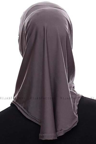 Elif - Hijab Sport Anthracite - Ecardin