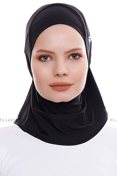 Elif - Hijab Sport Noir - Ecardin