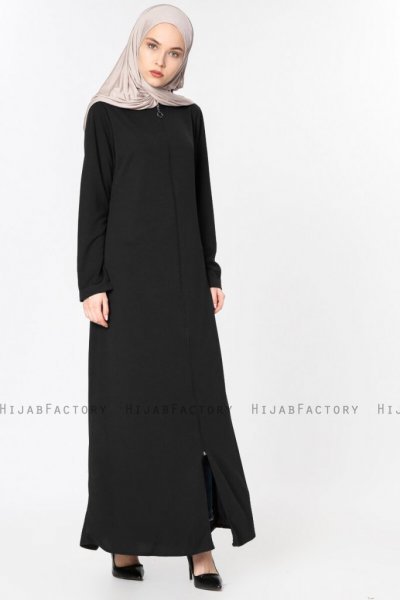 Elvan - Abaya Noir - Miss Cazibe 251001b