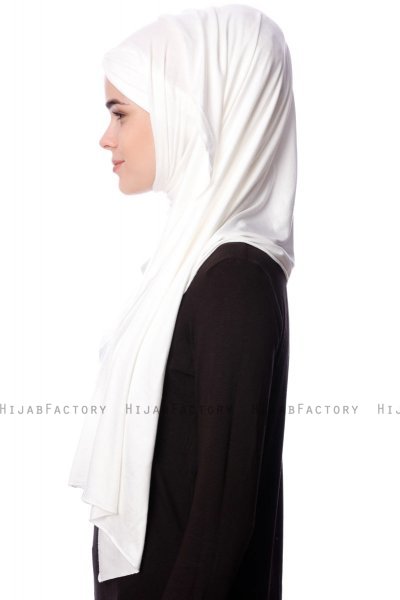 Eslem - Hijab Pile Jersey Crème - Ecardin