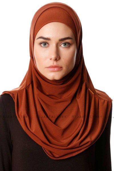 Esma - Hijab Amira Rouge Brique - Firdevs
