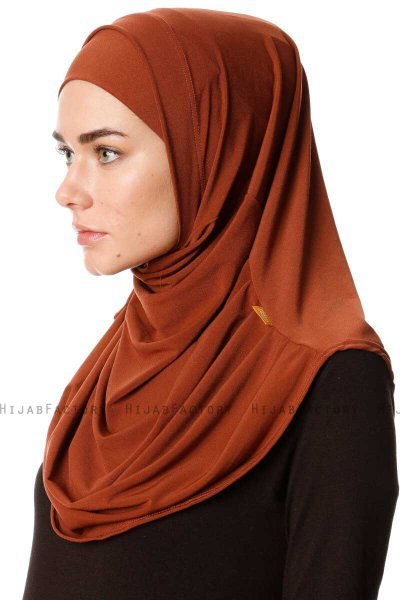 Esma - Hijab Amira Rouge Brique - Firdevs