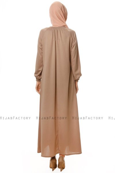 Esra - Robe Taupe - Miss Halima