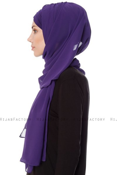 Evren - Chiffon Hijab Violet