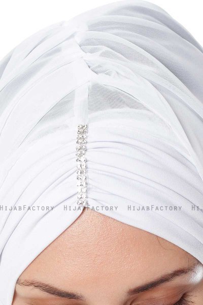 Evren - Chiffon Hijab Blanc