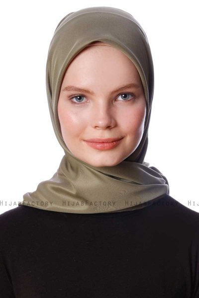 Eylul - Hijab Rayon Carré Kaki