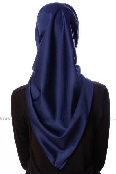 Eylul - Hijab Rayon Carré Bleu Marin