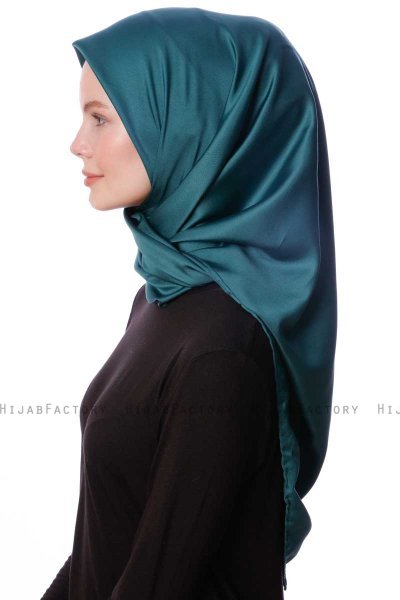 Eylul - Hijab Rayon Carré Vert Foncé