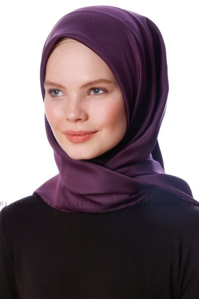 Eylul - Hijab Rayon Carré Prune