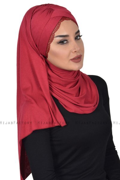Filippa - Hijab Coton Pratique Bordeaux - Ayse Turban