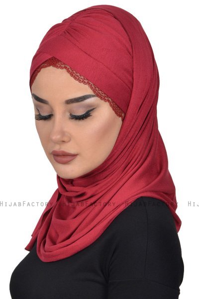 Filippa - Hijab Coton Pratique Bordeaux - Ayse Turban