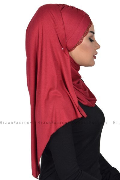 Filippa - Hijab Coton Pratique Bordeaux - Ayse Turban
