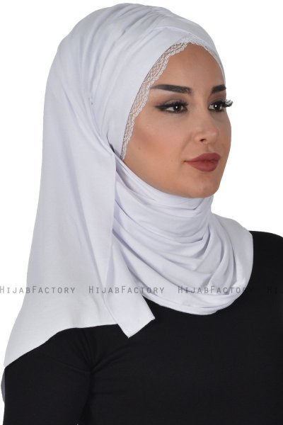 Filippa - Hijab Coton Pratique Blanc - Ayse Turban