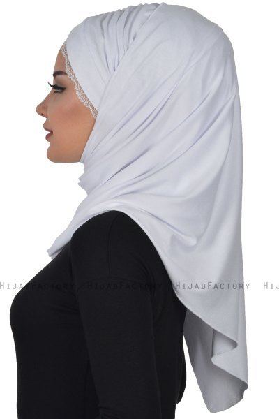 Filippa - Hijab Coton Pratique Blanc - Ayse Turban