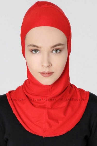 Filiz Röd XL Ninja Hijab Underslöja Ecardin 200717b