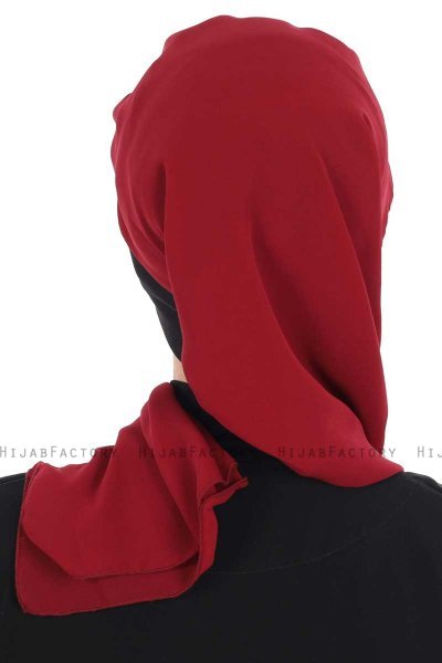 Gill - Hijab Pratique Bordeaux & Noir