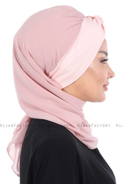 Gill - Hijab Pratique Vieux Rose & Vieux Rose