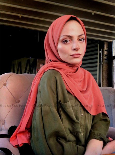 Hanadi - Hijab Coton Terracotta - Mirach