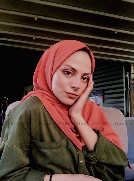 Hanadi - Hijab Coton Terracotta - Mirach