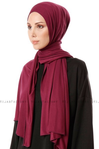 Hande - Hijab En Coton Cherry - Gülsoy