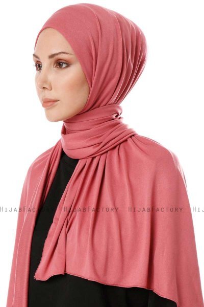 Hande - Hijab En Coton Vieux Rose - Gülsoy