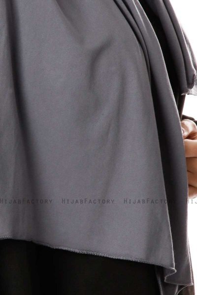 Hande - Hijab En Coton Gris Foncé - Gülsoy