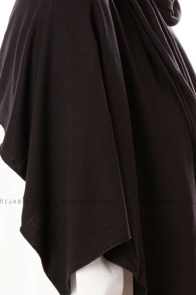 Hande - Hijab En Coton Noir - Gülsoy