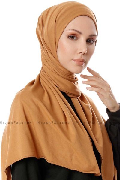 Hande - Hijab En Coton Rouge Brique - Gülsoy