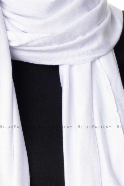 Hanfendy Vit Praktisk One Piece Sjal Hijab 201702e