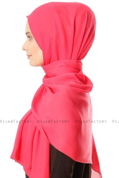 Hazal - Hijab Crepe Fuchsia - Ecardin