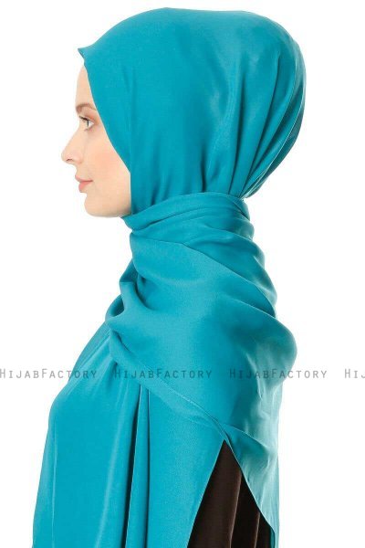 Hazal - Hijab Crepe Vert - Ecardin