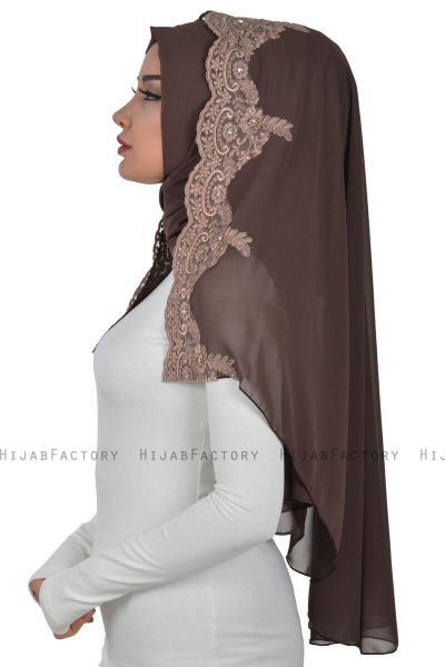 Helena - Hijab Pratique Marron - Ayse Turban