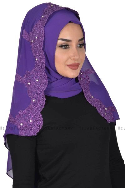 Helena - Hijab Pratique Violet - Ayse Turban