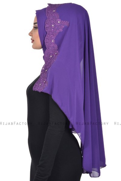 Helena - Hijab Pratique Violet - Ayse Turban