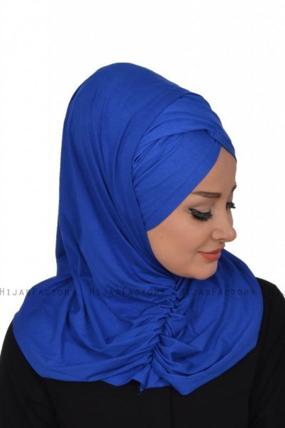 Hilda - Hijab En Coton Bleu