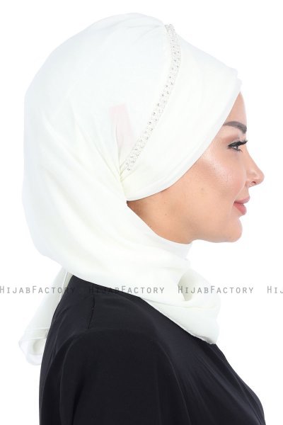 Hillevi - Turban Instant Chiffon Crème