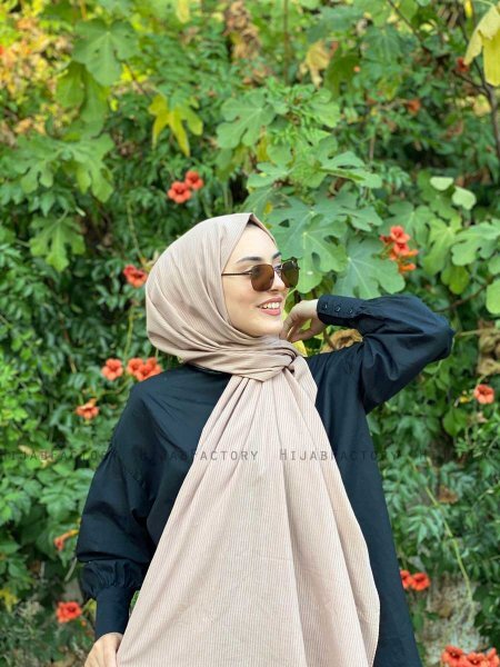 Jaeda - Hijab Coton Taupe - Mirach