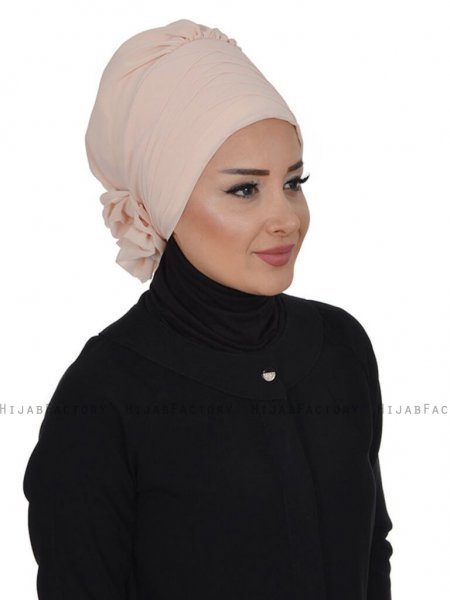 Jane Beige Chiffon Turban Ayse Turban 325908c