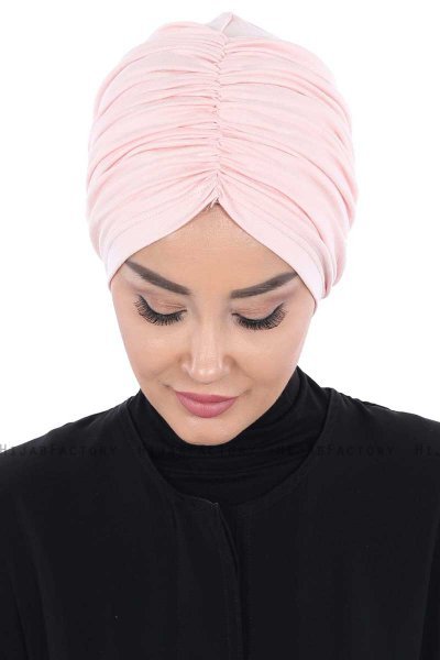 Jill - Turban En Coton Vieux Rose - Ayse Turban