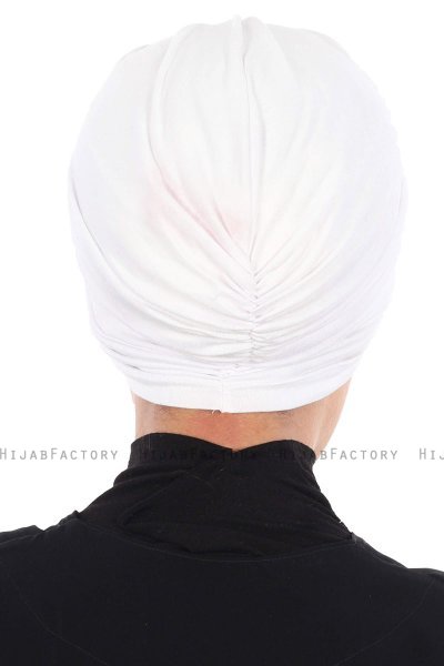 Jill - Turban En Coton Blanc - Ayse Turban