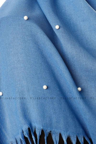 Kadri - Hijab Bleu Avec Des Perles - Özsoy