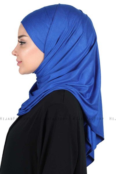 Kaisa - Hijab Coton Pratique Bleu
