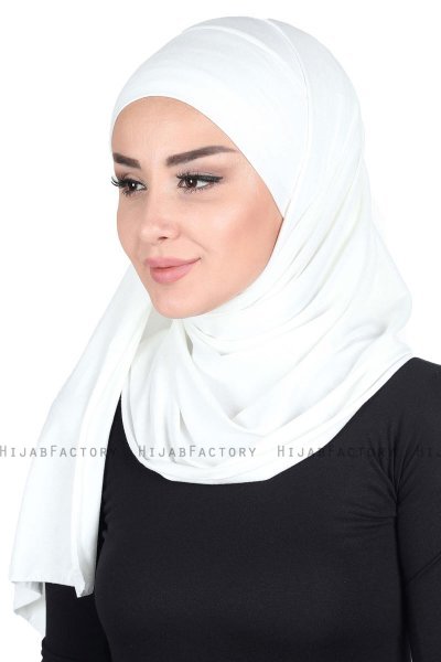 Kaisa - Hijab Coton Pratique Crème