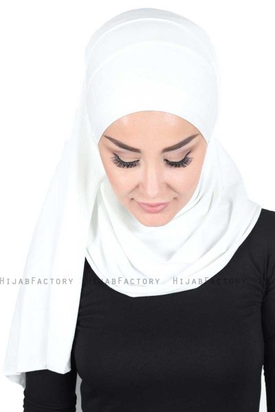 Kaisa - Hijab Coton Pratique Crème