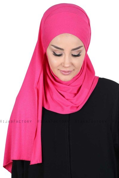 Kaisa - Hijab Coton Pratique Fuchsia