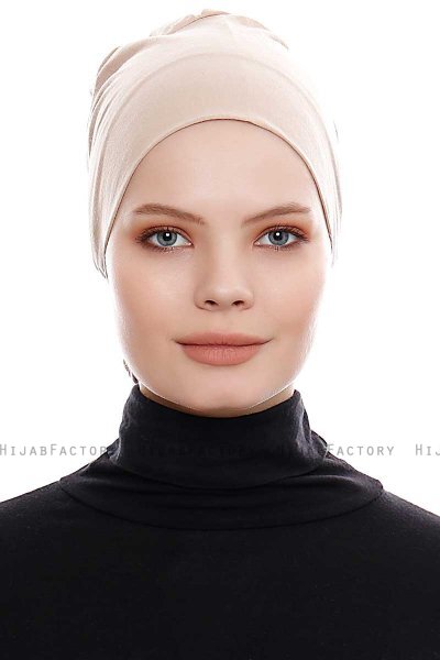 Kiraz - Bonnet XXL Coton Taupe Clair - Ecardin