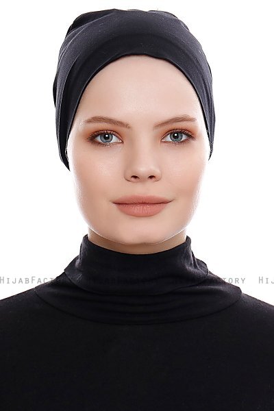 Kiraz - Bonnet XXL Coton Noir - Ecardin