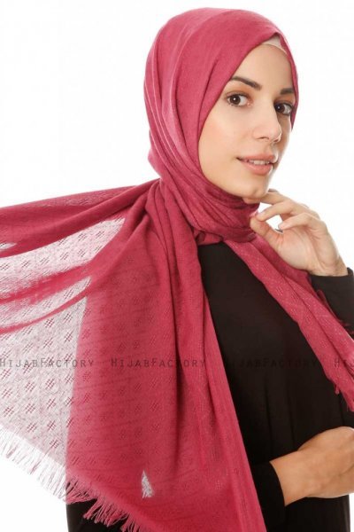 Lalam - Hijab Fuchsia Sombre - Özsoy